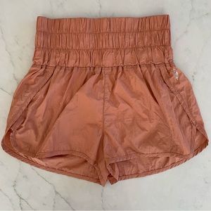 Free People Movement The Way Home Shorts Brushed Apricot Medium Workout Like New
